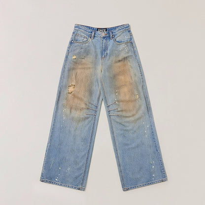 Origin of Wildness Wide-Leg Denim Pants