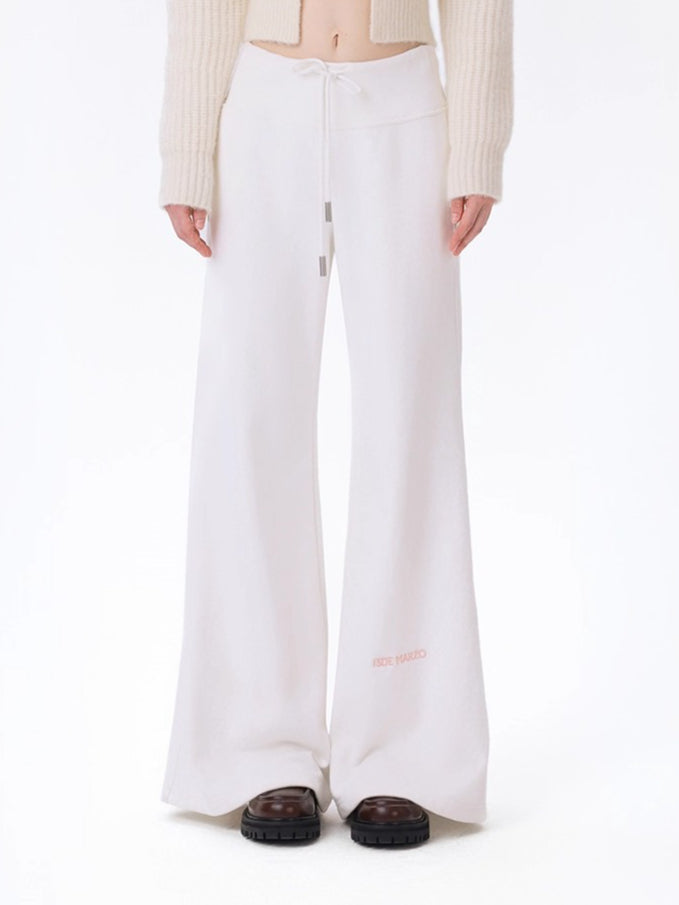 High-Waist Flared Sweatpants