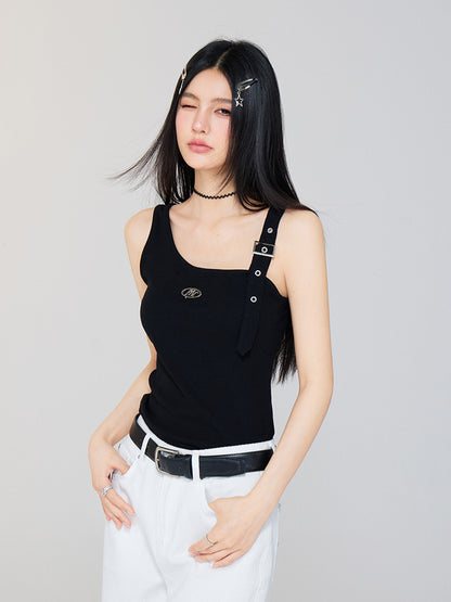 Irregular Off - the - Shoulder Vest