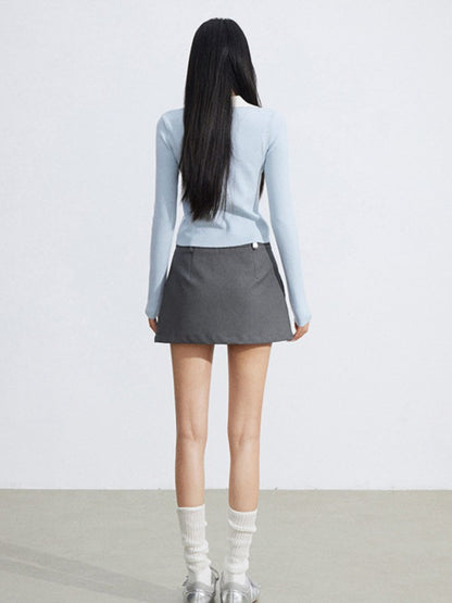 Preppy Soft Knit Polo Long Sleeve Base Layer