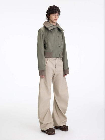 Asymmetrical Sculpted Utility Pants