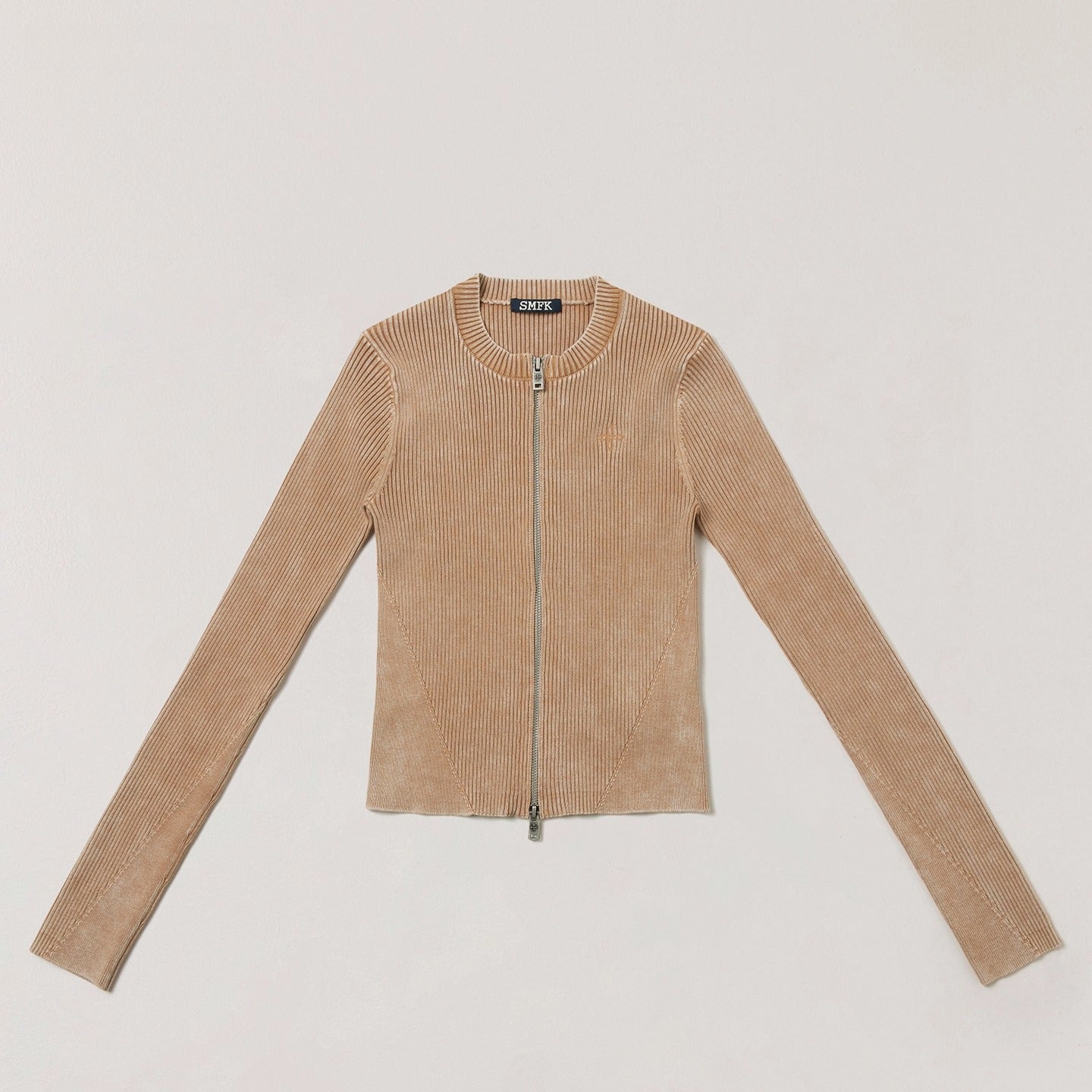 Wild Retro Zipper Knit Cardigan