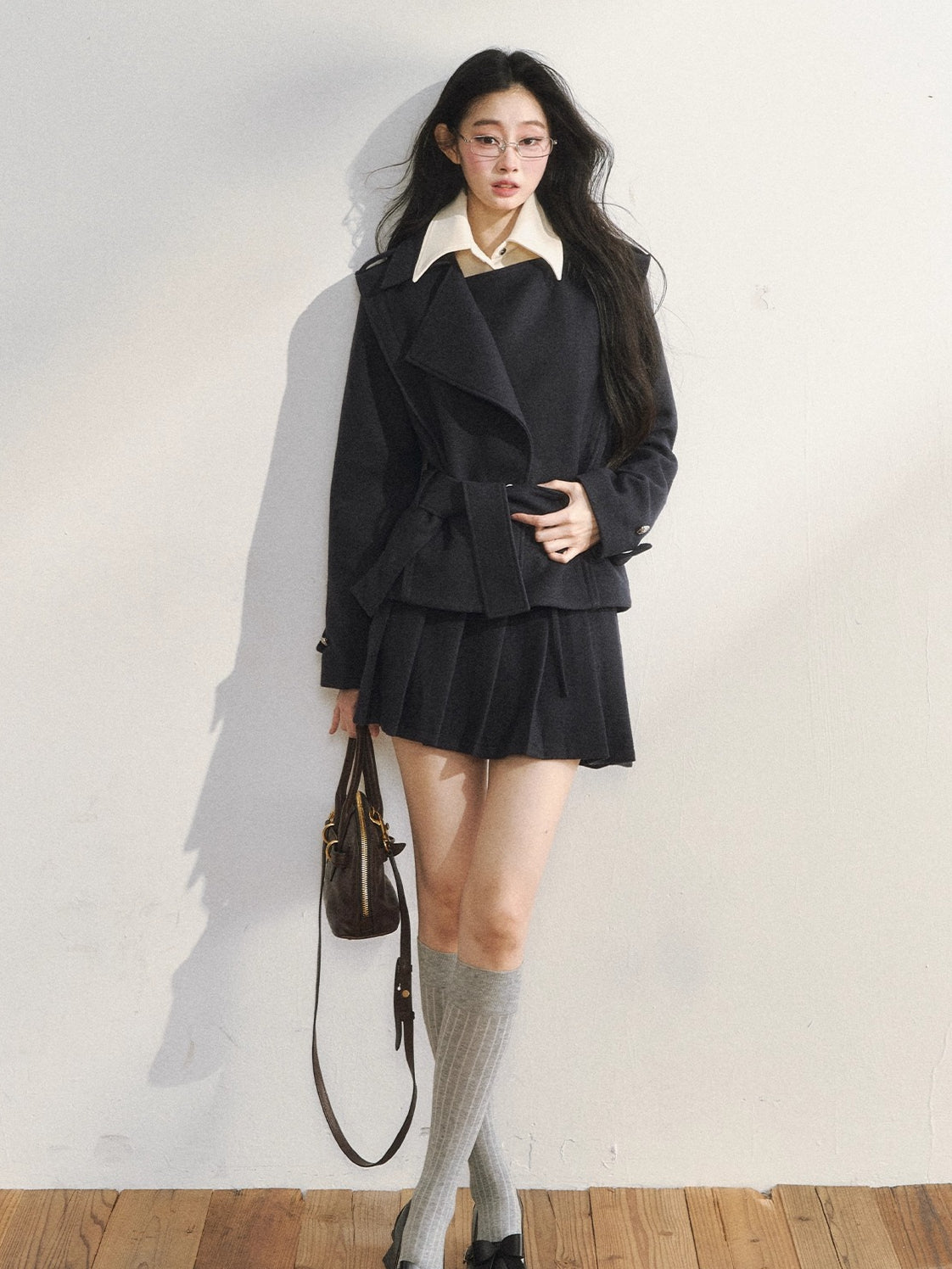Vintage-Inspired Quilted Blazer &amp; Skirt Set
