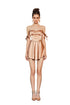 Gold Bondage A-line Mini Dress - CHINASQUAD