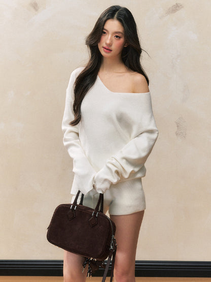 Knit Long Sleeve Sweater Set - CHINASQUAD