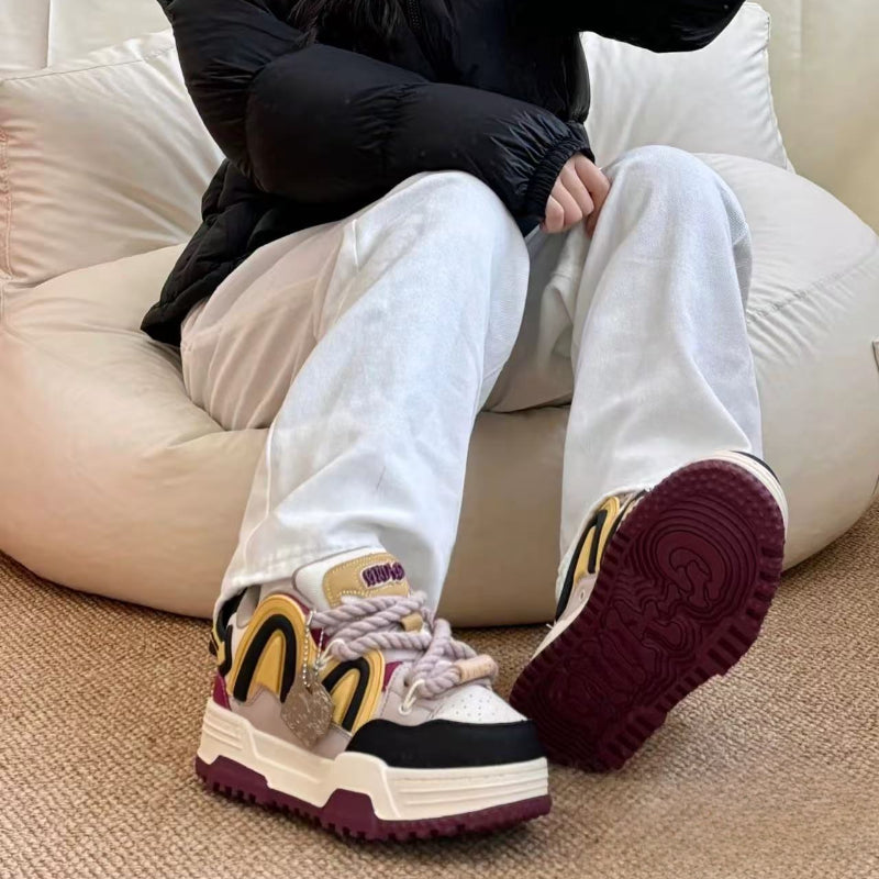 Turmeric Purple Chunky Casual Sneakers