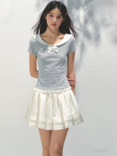 Lace Bow Retro T-shirt - CHINASQUAD
