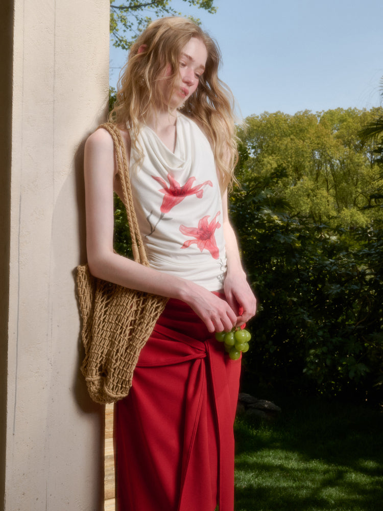 Perfumed Lily Top &amp; Skirt Set