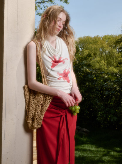 Perfumed Lily Top &amp; Skirt Set