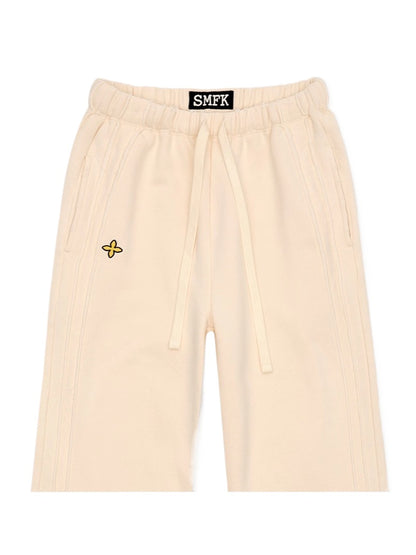 Compass Striped Wide-Leg Track Pants