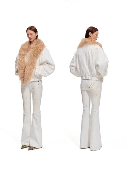 Polar Flare Stretch Denim Pants
