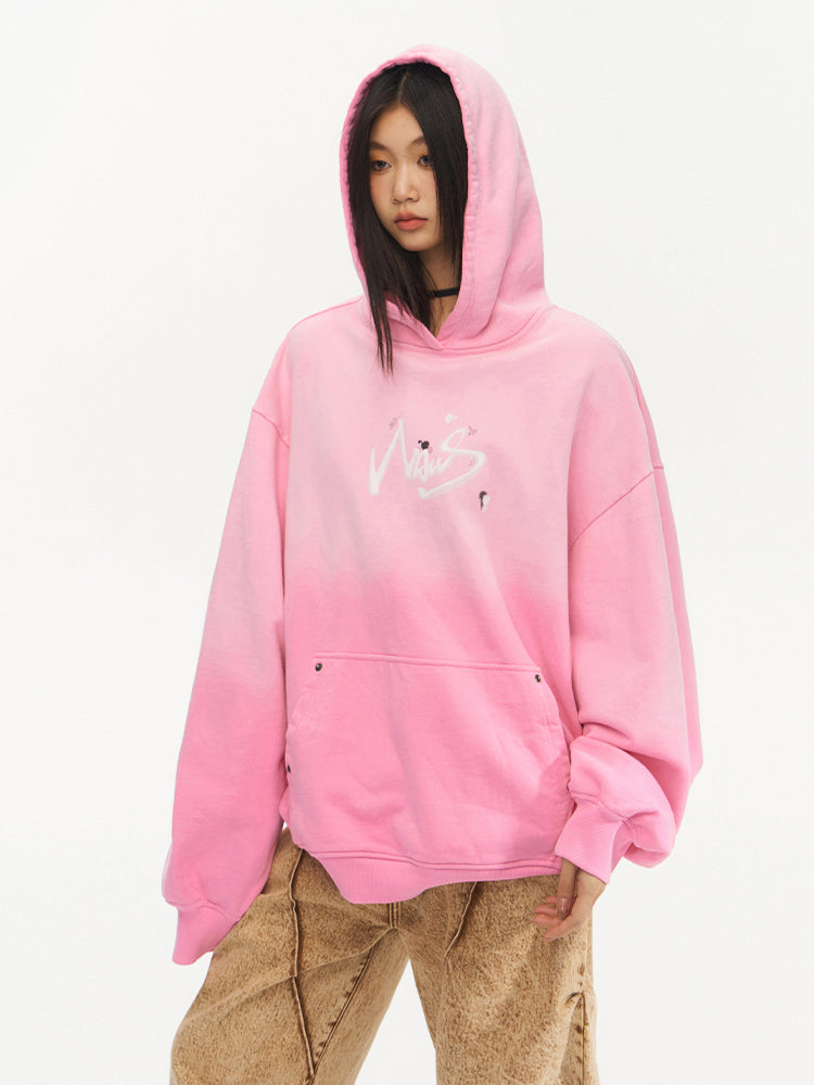 Vintage Gradient Wash Hoodie