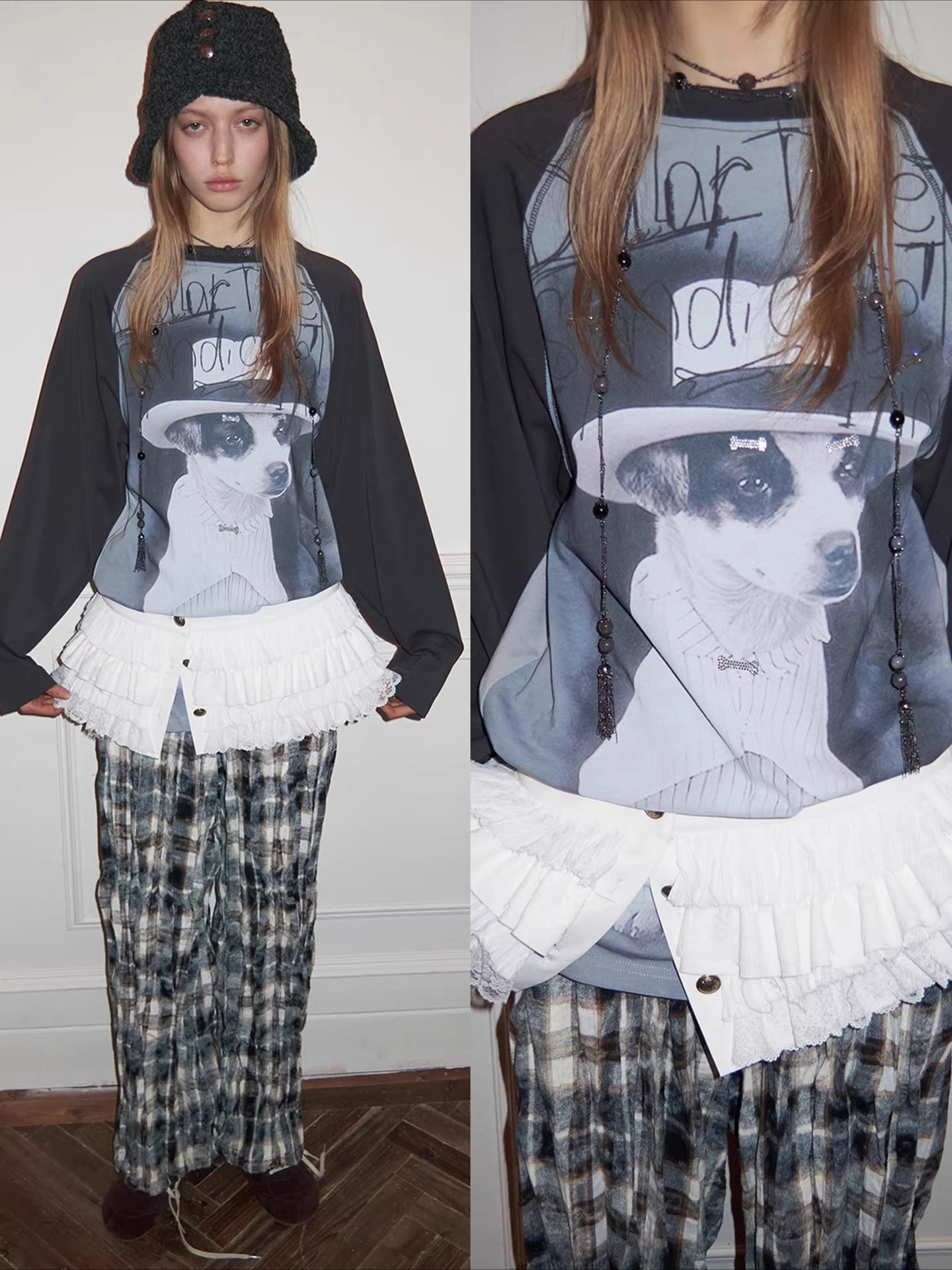 Crystal Graphic Long-Sleeve T-Shirt