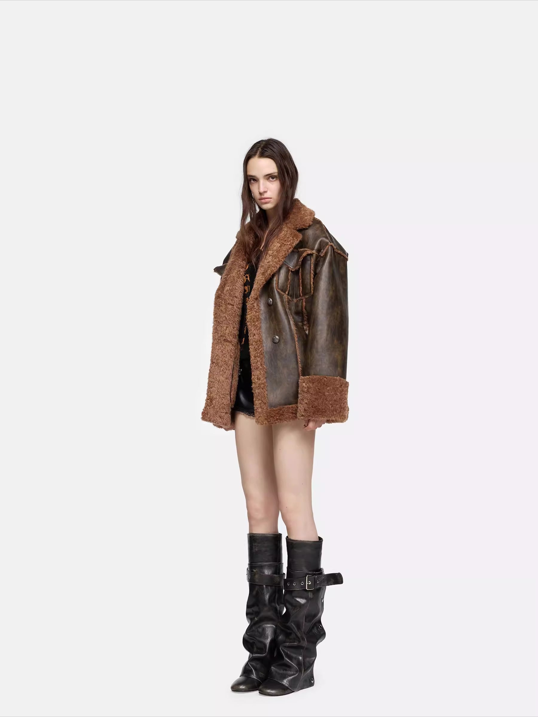 Faux Shearling Bonded Jacket