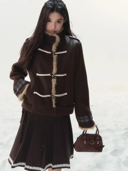 Vintage Duffle Wool-Blend Jacket