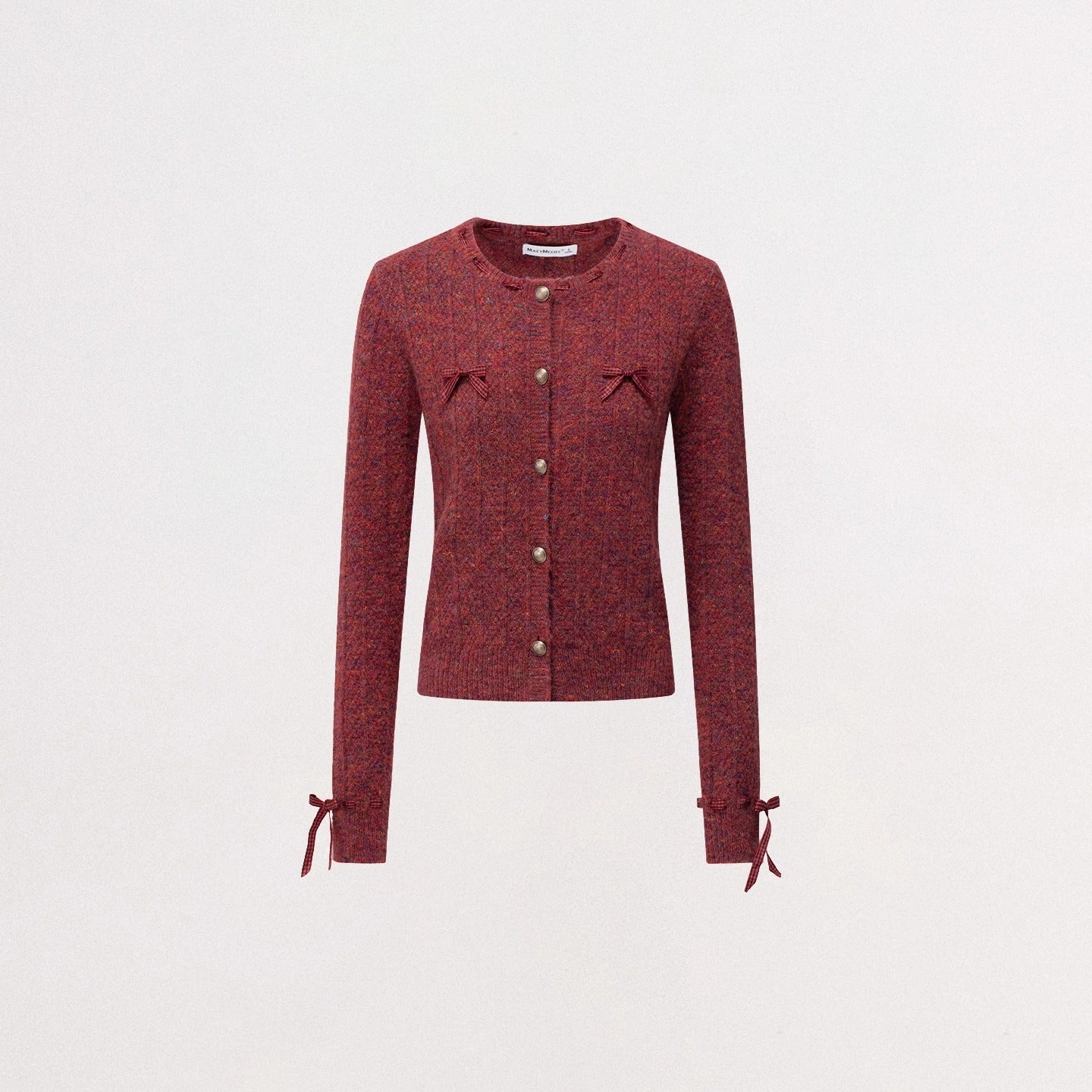 Bow-Detail Soft-Touch Knit Sweater