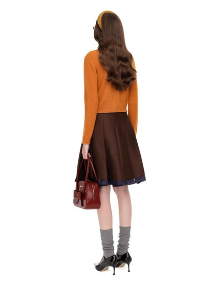 Embellished Wool-Cotton Round-Neck Knit Cardigan - CHINASQUAD