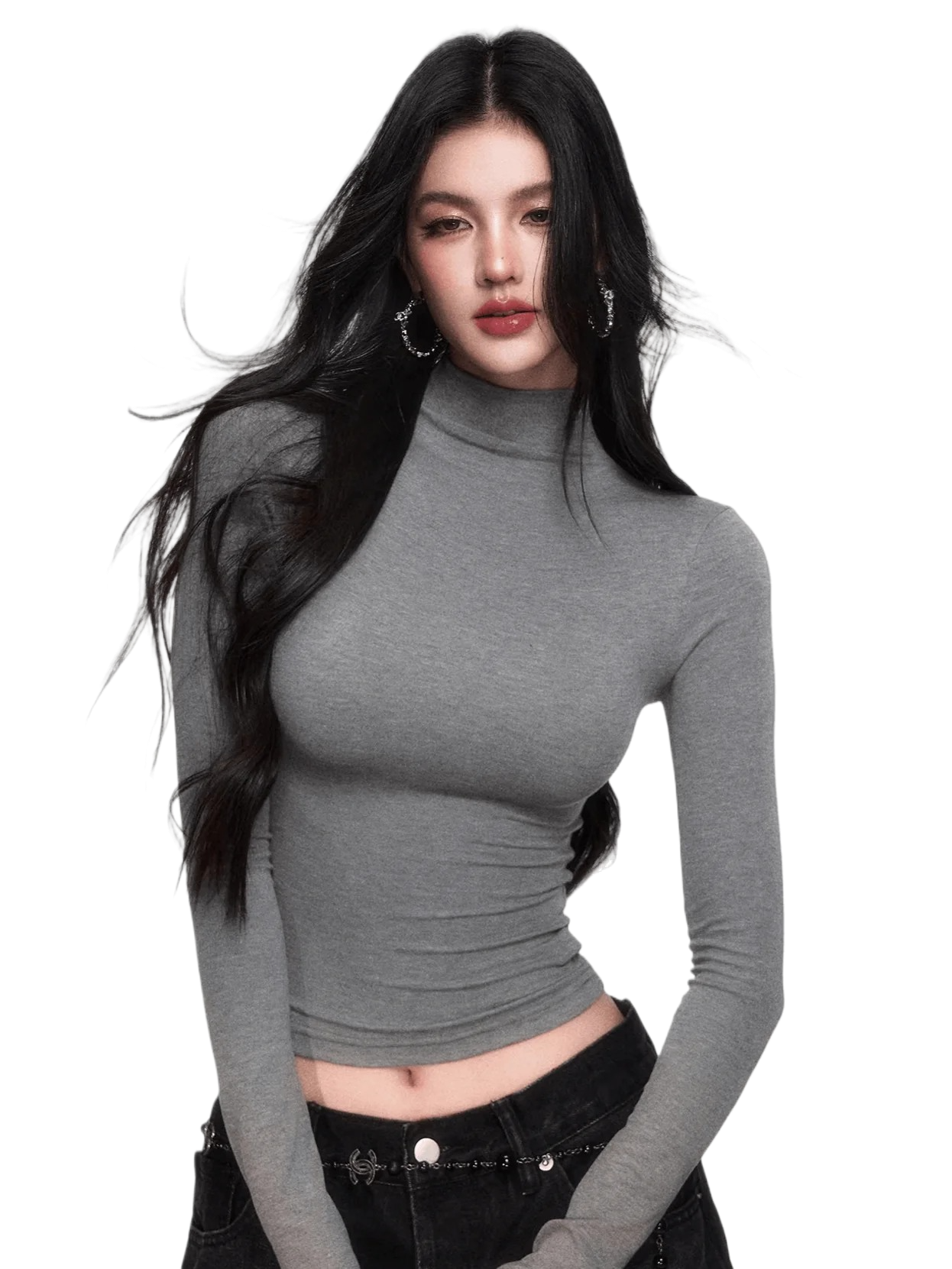 High-Stretch Mock-Neck Slim-Fit Base Layer