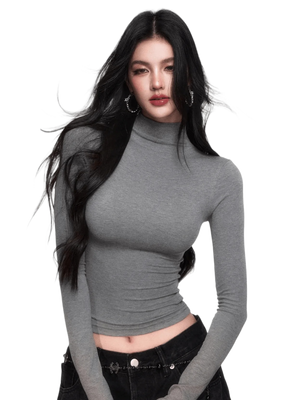 High-Stretch Mock-Neck Slim-Fit Base Layer