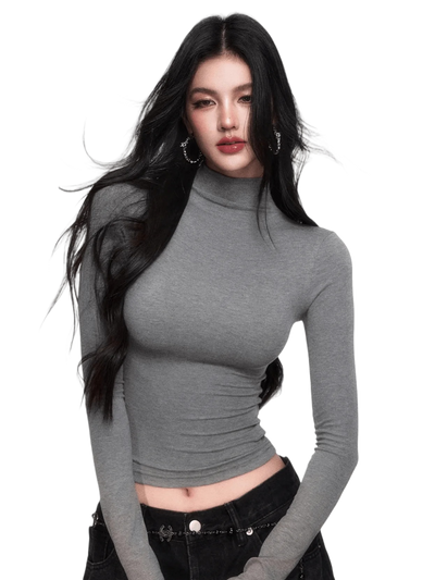 High-Stretch Mock-Neck Slim-Fit Base Layer