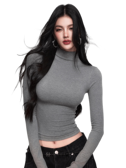 High-Stretch Mock-Neck Slim-Fit Base Layer