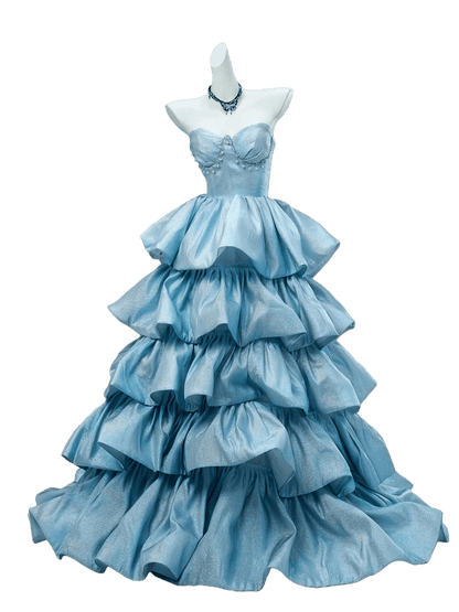 DXI Iridescent Cascade Couture Gown