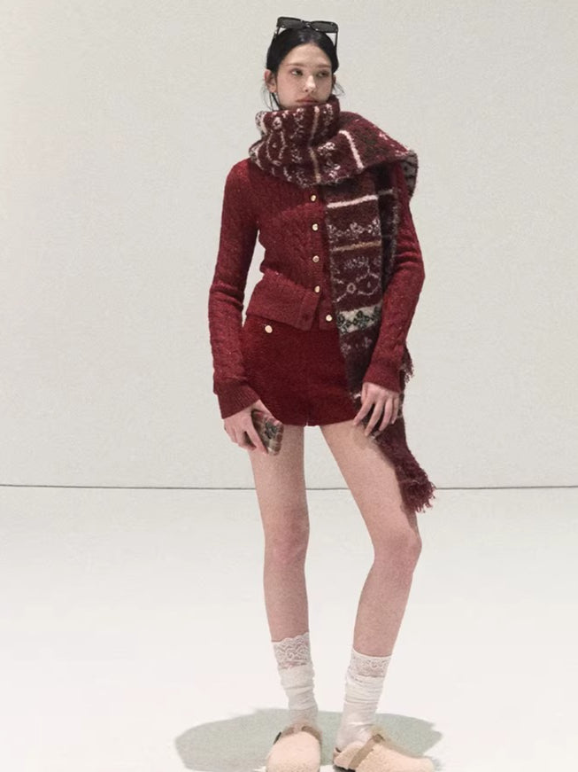 Handcrafted Fair Isle Wool Scarf