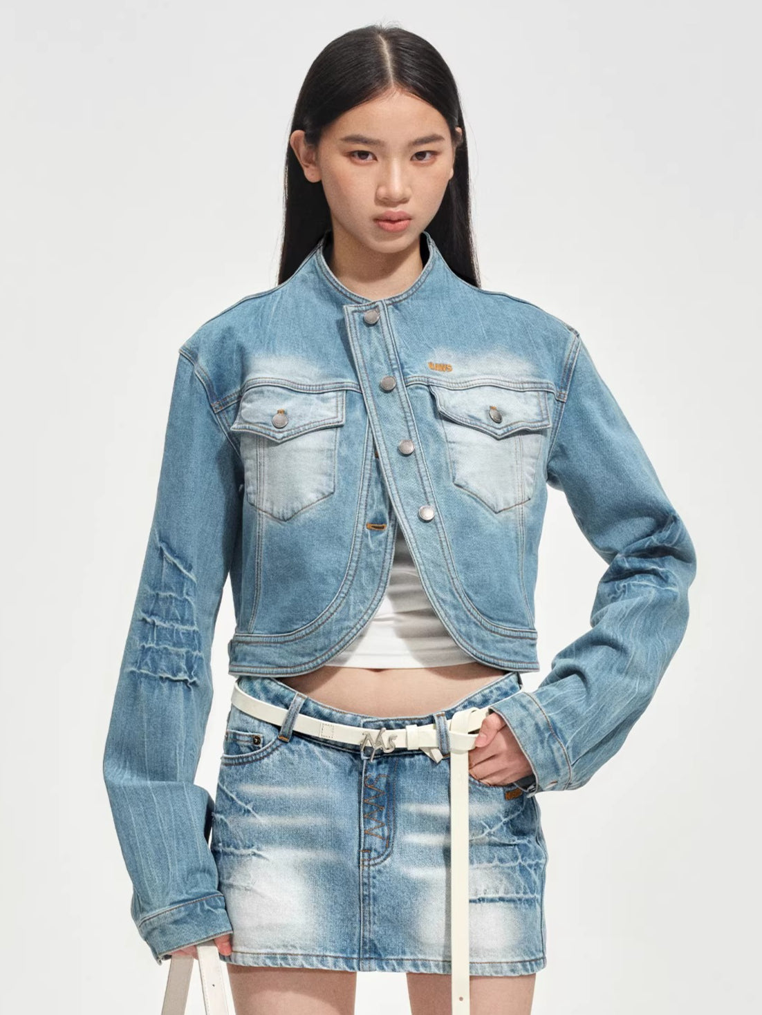 Washed Twill Denim Jacket