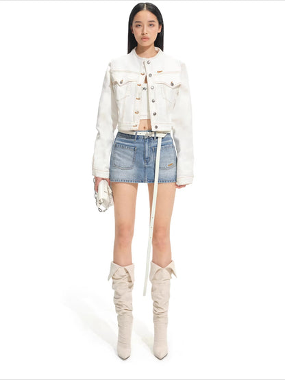 Mountain Cat Short Denim Jacket