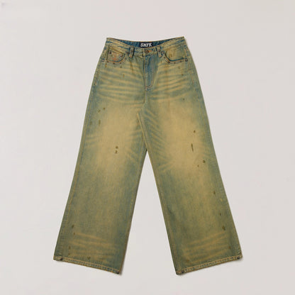 Wild Mustang Classic Wide-Leg Jeans