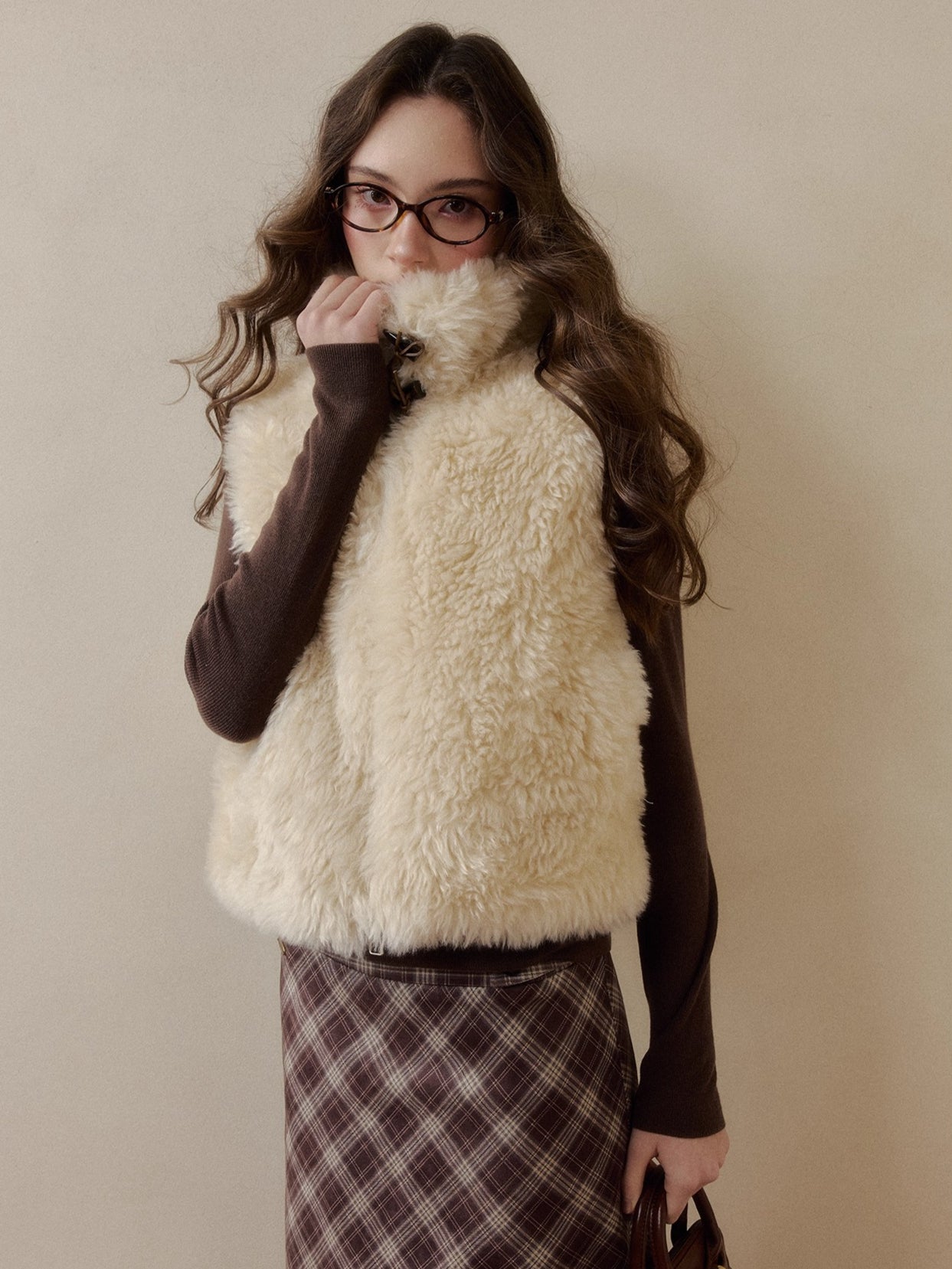Reversible Vintage Faux-Fur Vest