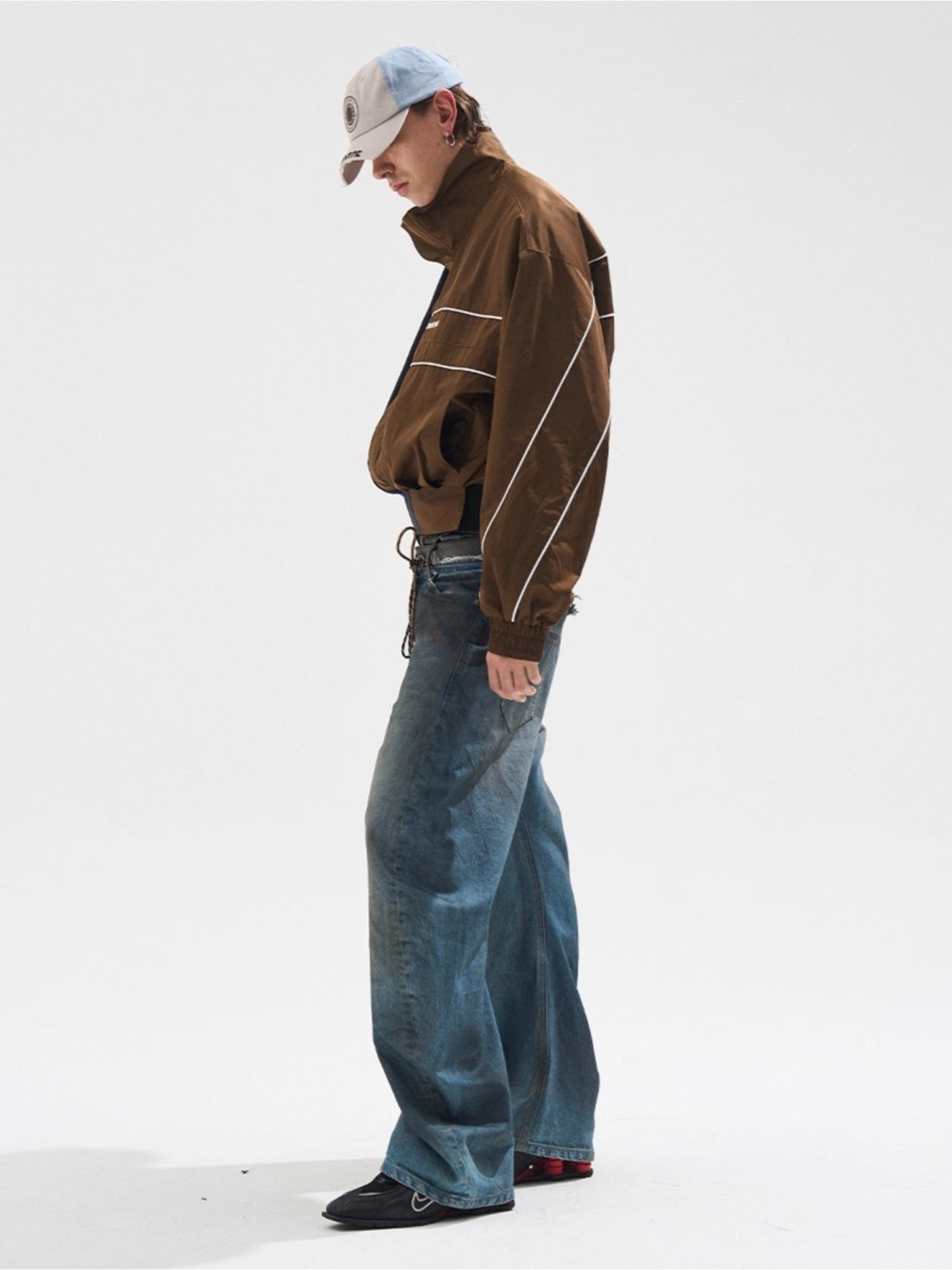 Yin-Yang Contrast Sports Short Jacket