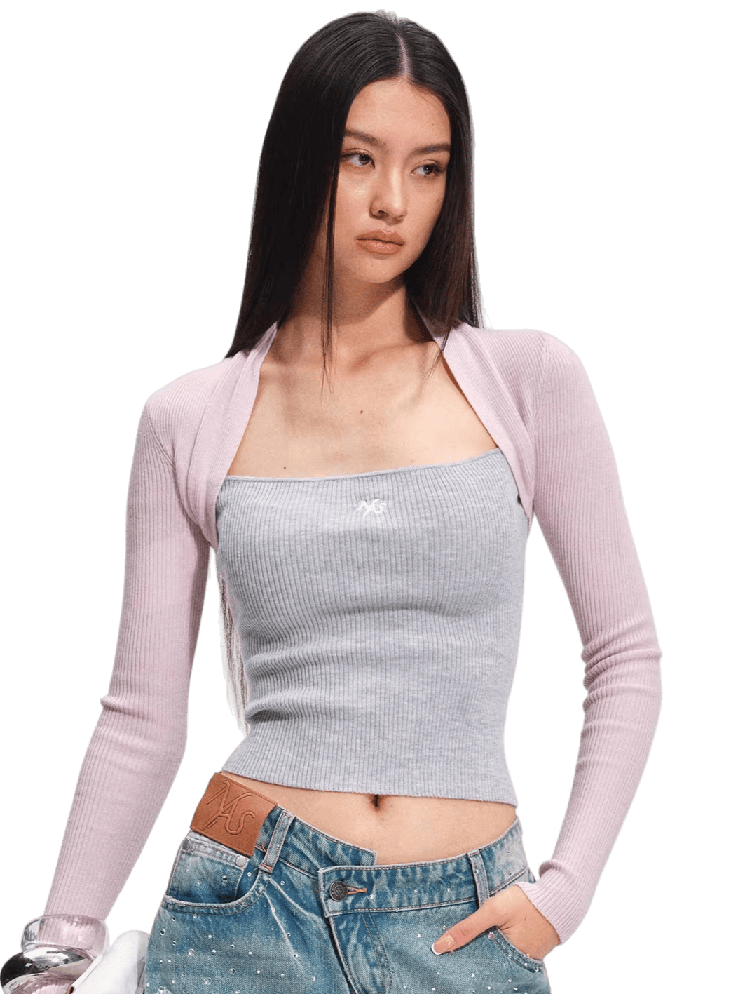 Slim-Fit Wool-Blend Knit Top