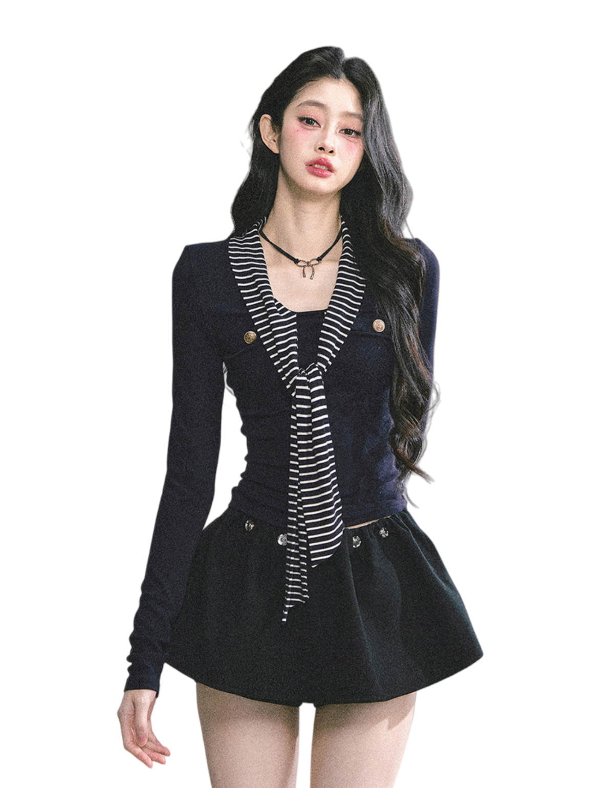 Striped Long-Sleeve Slim-Fit T-Shirt