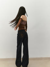 Lace Halter Two-way One-shoulder Sweater - CHINASQUAD