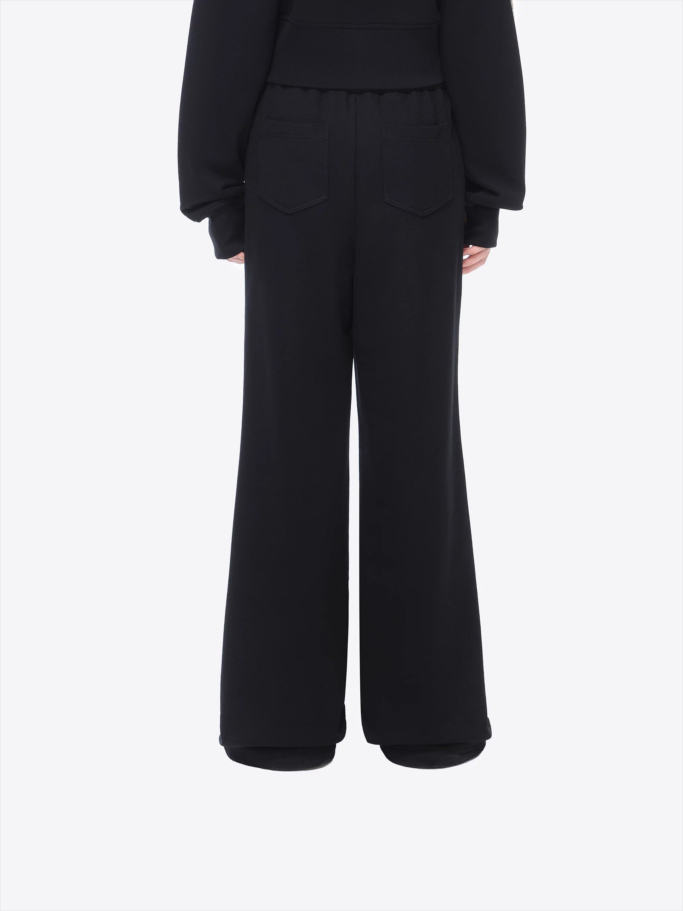 Panel-Structured Wide-Leg Lounge Pants