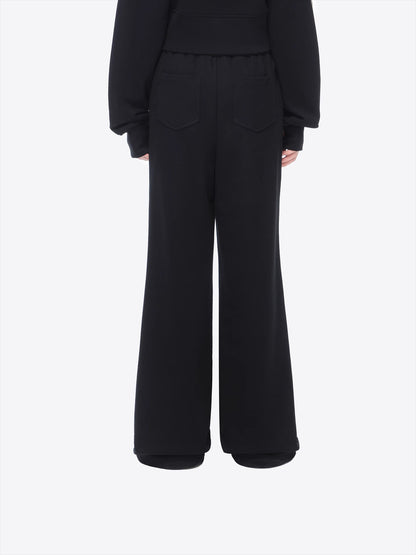 Panel-Structured Wide-Leg Lounge Pants