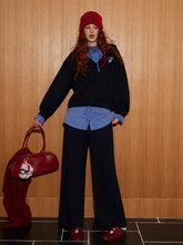 Three-Piece Set Plaid Patchwork Layered Sweatshirt & Bottom Set - CHINASQUAD