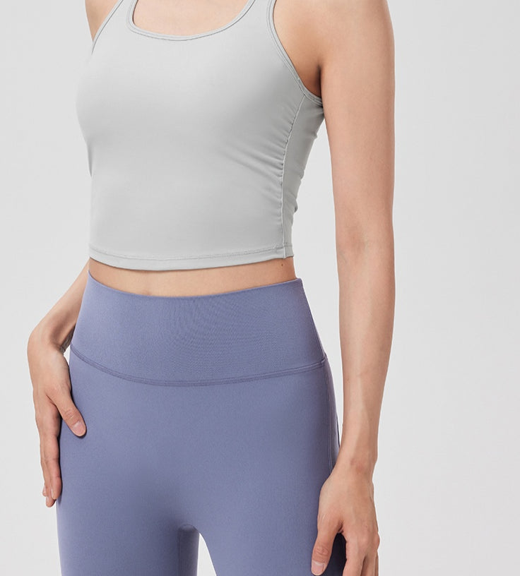 Yoga Tank with Integrated Cups