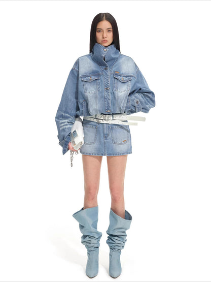 Equestrian Relaxed Denim Jacket