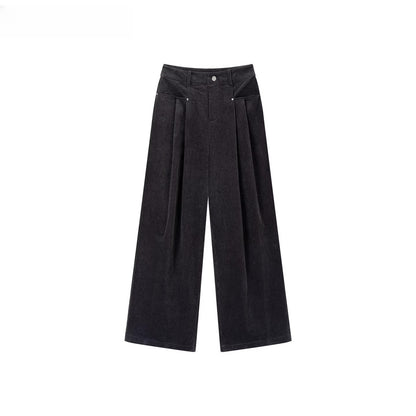 Corduroy Pleated Relaxed Trousers