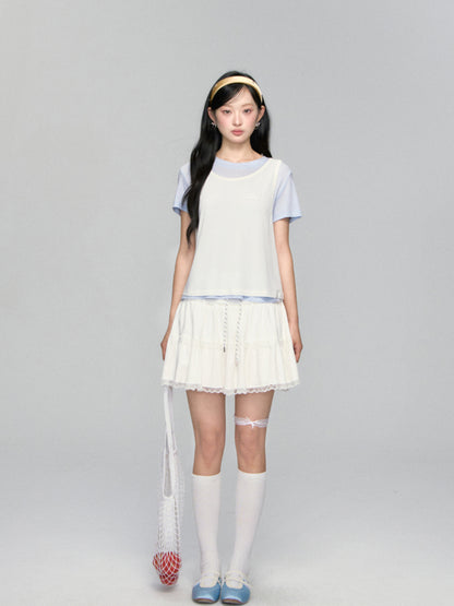 Round-neck Short-sleeve Vest - CHINASQUAD