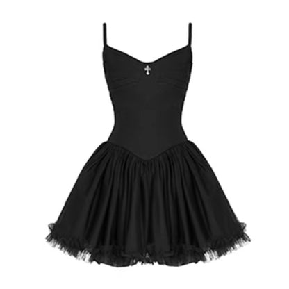 LolitaFrench Court Tulle Ballet Puff Dress