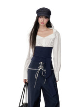 Navy Color-Blocking Shirt & Pants Set - CHINASQUAD