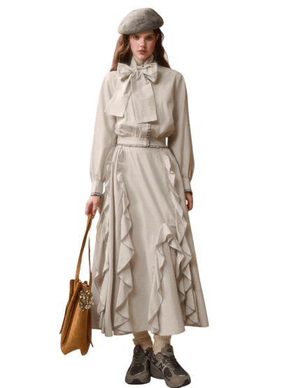 Organic Cotton Gingham Blouse Set