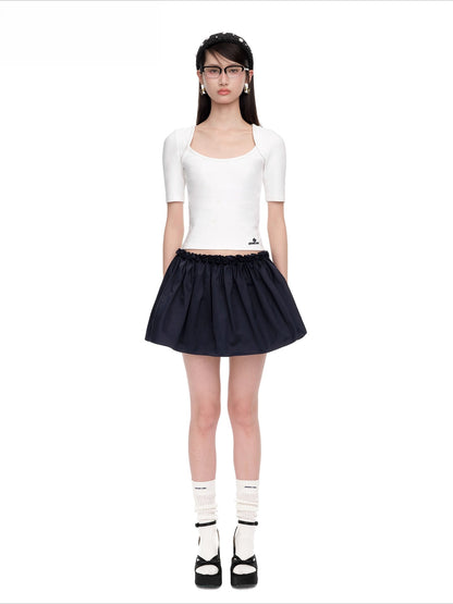 Raglan-Sleeve Cotton Crewneck T-Shirt