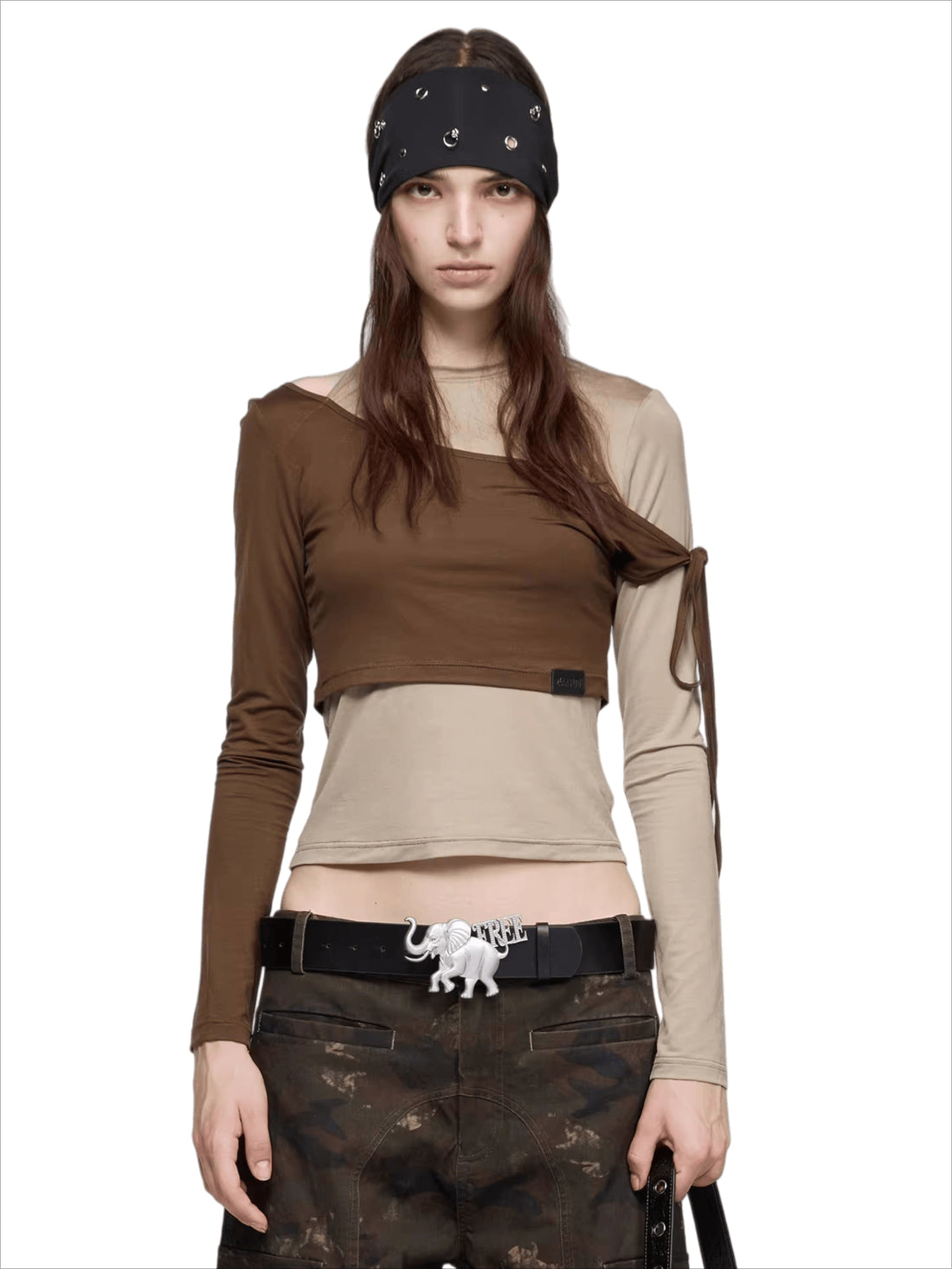 Elephant Symbol Freedom Metal Belt