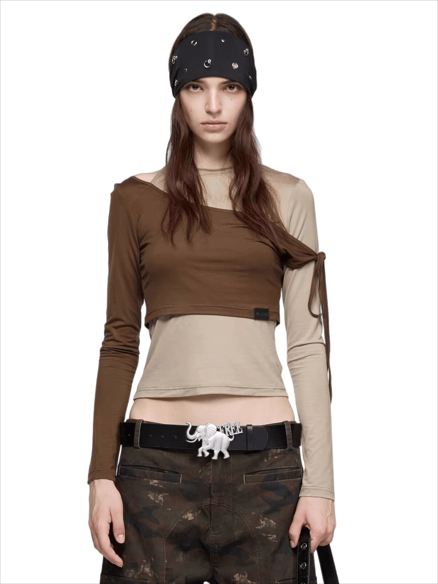 Elephant Symbol Freedom Metal Belt