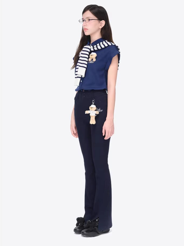 Slim Flare Golf Trousers