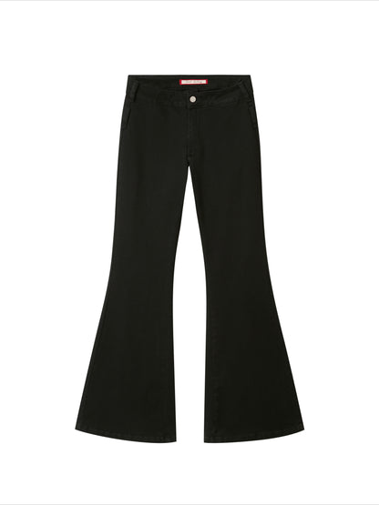 Black Flared &amp; Bell-Bottom Pant